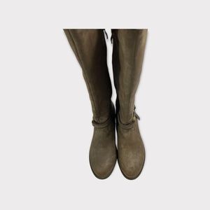 Wanted Shoes Women's Jockey Knee-High Boot, Taupe